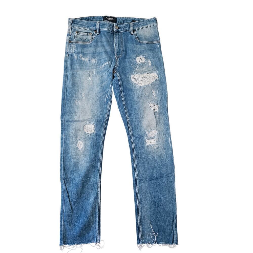 Scotch & Soda Distressed Skim Denim Jeans 33x31
